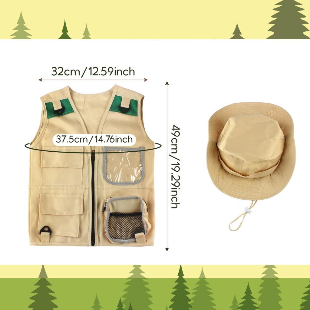 Outdoor Adventure For Toddlers - ชุดนักสำรวจเด็ก ชุดผจญภัยกลางแจ้ง ชุดแสดงโชว์และอุปกรณ์ประกอบฉาก ชุดแฟนซีสำหรับเด็กเล็ก เด็กหญิงและเด็กชาย