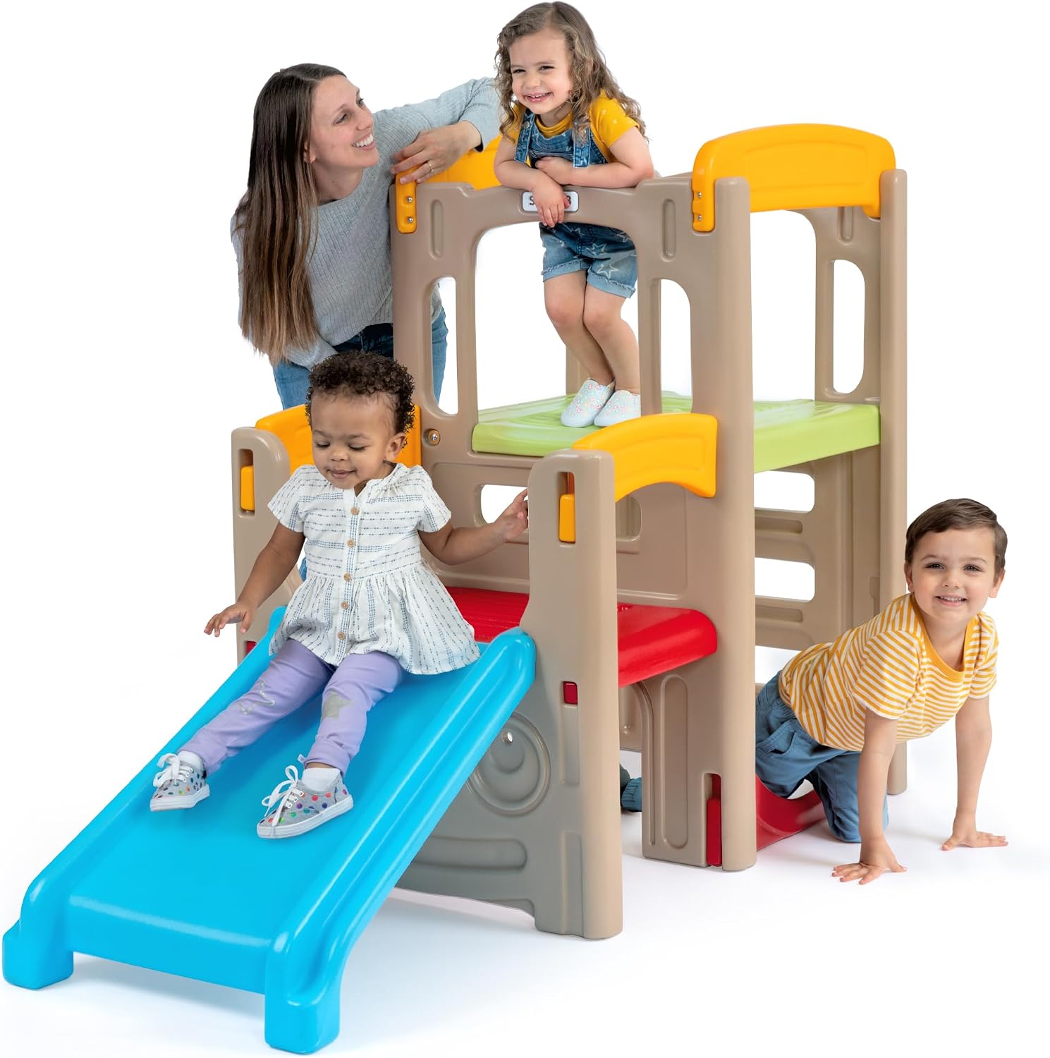 Outdoor Adventure For Toddlers - ชุดปีนป่ายและสไลด์สำหรับนักสำรวจตัวน้อย - ชุดเล่นในร่มและกลางแจ้งสำหรับเด็กเล็กและเด็กโต